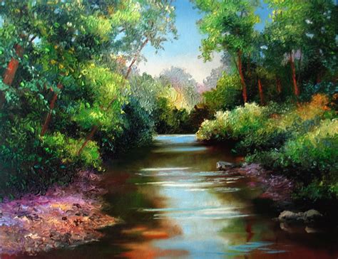 Nels Everyday Painting Dappled Creek Two Na