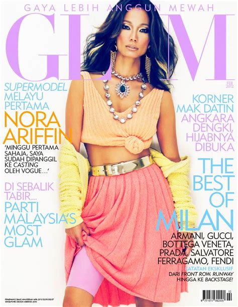 Asian Models Blog Magazine Cover Nora Ariffin For Malaysia Glam