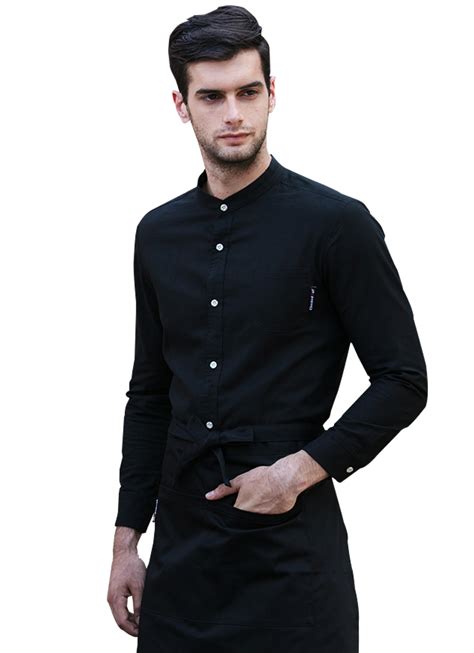 Fashion Black Color Store Clerk Uniform Waiter Dealer Uniform Nowsel