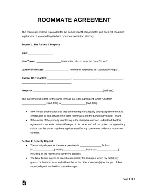 Free Printable Room Rental Agreement Forms Free Printable