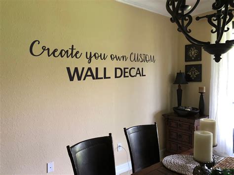 Custom Wall Decal Make Your Own Wall Decal Personalized Wall Etsy