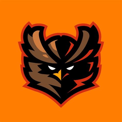 Premium Vector Owl Head Mascot Gaming Logo Template