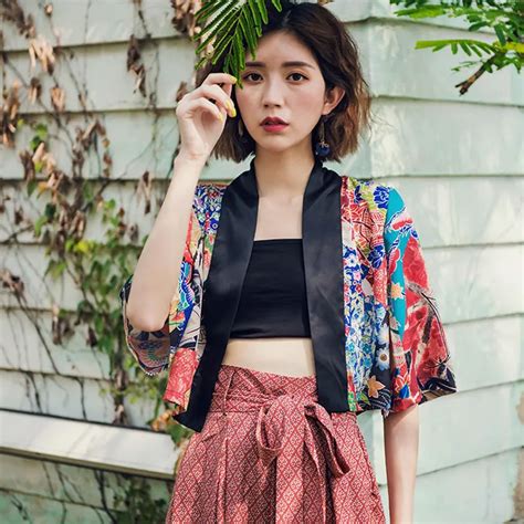 Summer Short Sleeve Kimono Women Japanese Sun Protection Casual Blouses 2019 New Fashion Short