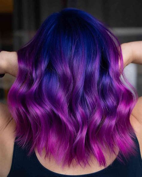 Top 83 Blue Purple Hair Color In Eteachers