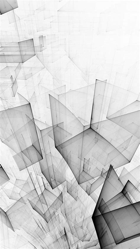 Abstract Bw White Cube Pattern Iphone Wallpapers Free Download