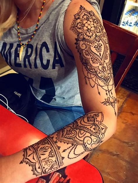 Pin By Nicole Andriana Čučuk On Beautiful Henna Henna Style Tattoos Henna Sleeve Henna