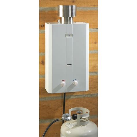 Not many other tankless heaters could let you run a hot shower while also doing the washing up. Deluxe Tankless Water Heater - 145247, Portable Toilets ...