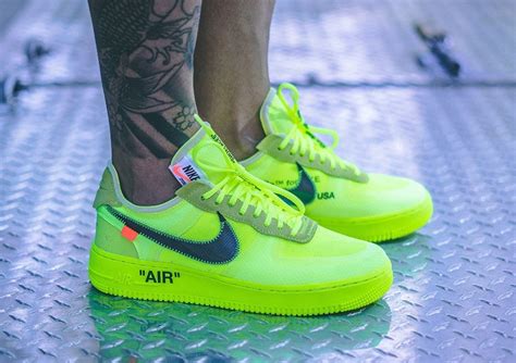 Off White Lime Green Air Force Ones Airforce Military