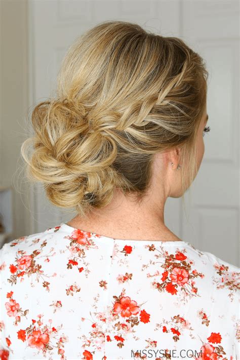 Perfect looks for teens and tween girls, these easy hairstyles are super for school, parties and quick looks you can do in minutes. Double Lace Braids Updo | MISSY SUE