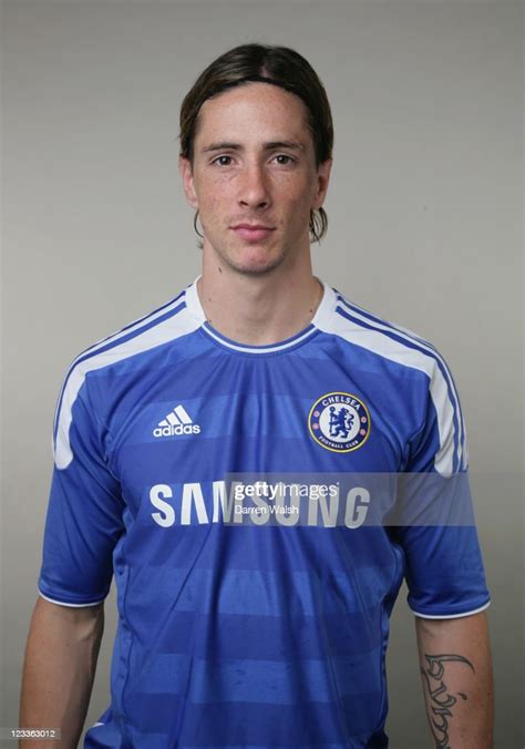 Fernando Torres Of Chelsea Poses During The Chelsea Fc Photocall At
