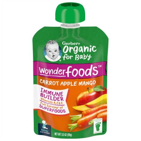 Gerber® Organic 2nd Foods Carrot Apple And Mango Stage 2 Baby Food Pouch