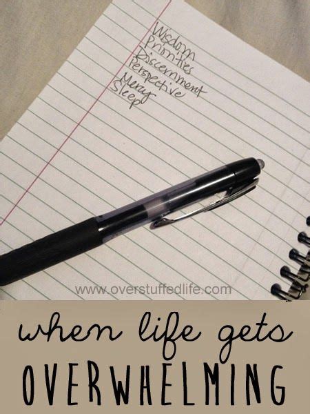 what to do when life is overwhelming life stress good to know
