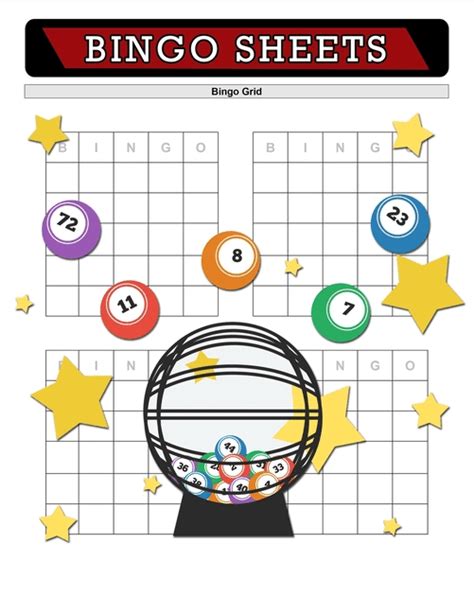 Bingo Sheets Bingo Grid Blank Bingo Grid Score Record Bingo Game