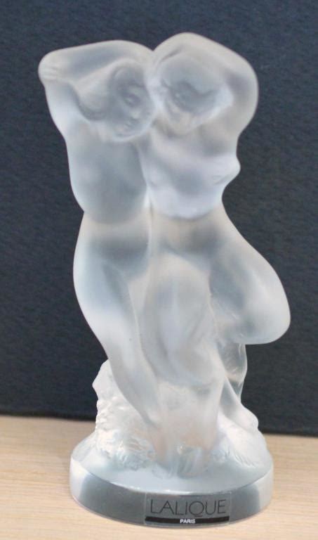 Sold Price Le Faune Nude Dancing Lovers Lalique Figurine October