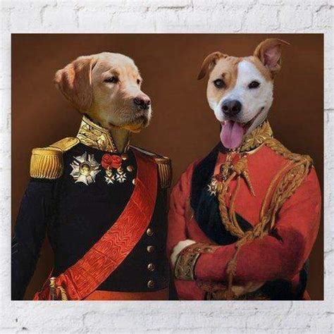 The Royal Men Personalised Two Pet Poster Fable And Fang