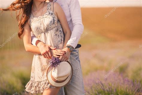 Young Couple In Love Outdoorstunning Sensual Outdoor Portrait Of Young Stylish Fashion Couple