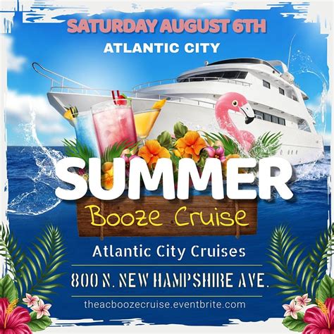 Summer Splash Weekend Booze Cruise Boat Party In Atlantic City