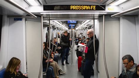 Passengers At Train Wagon Subway Train Milan Reading Waiting Stock