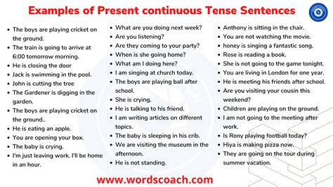 What Is A Present Tense Sentence Simple Present Tense Formula