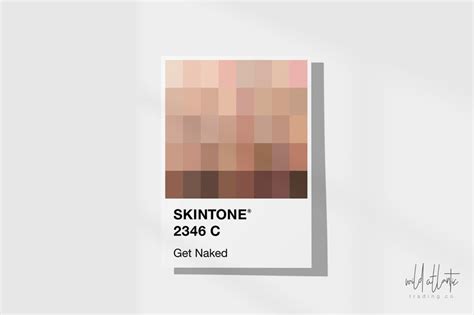 Printable Skintone Color Swatch Get Naked Pantone Inspired Etsy Hong Kong