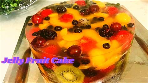 Fruit Jelly Cake Fruity Jelly Cake With Vanilla Sponge Cake Recipe