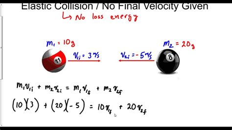 How To Calculate Final Velocity In Elastic Collision