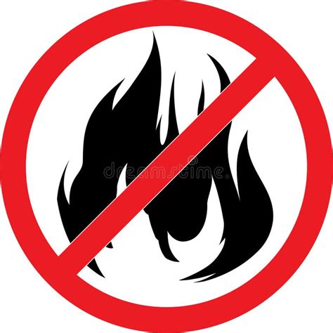 Sign No Fire Stock Vector Illustration Of Heat Background 47408916