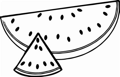 Watermelon Printable Coloring Pages