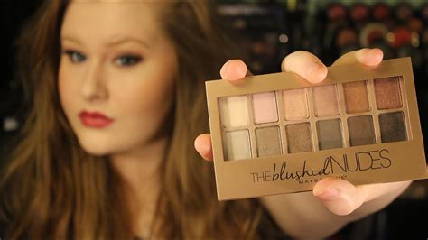 New Maybelline The Blushed Nudes Tutorial Review Drugstore Easy