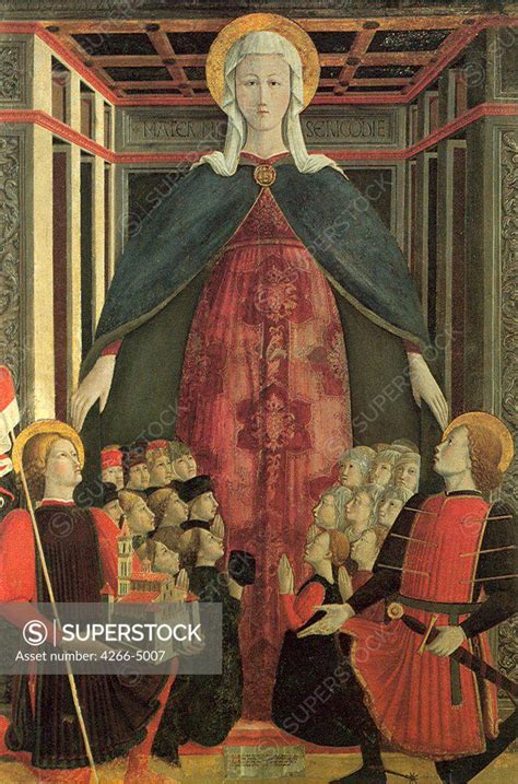 Religious Illustration With Virgin Mary By Girolamo Di Giovanni Di