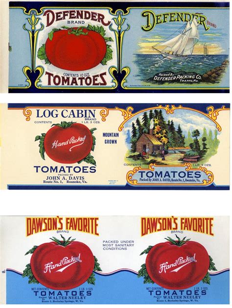 Vintage Tomato Can Labels Collection 18 Different Labels A Christmas