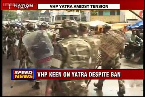 Up Vhp Keen On Ayodhya Yatra Despite Ban Security Beefed Up News18