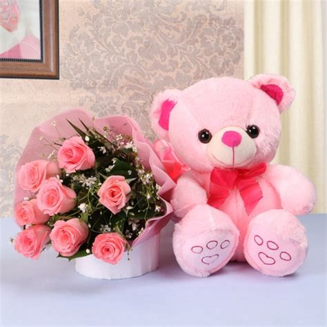 City folk and has appeared in all subsequent games. 8 pink roses with a cute pink teddy bear of 1 feet height