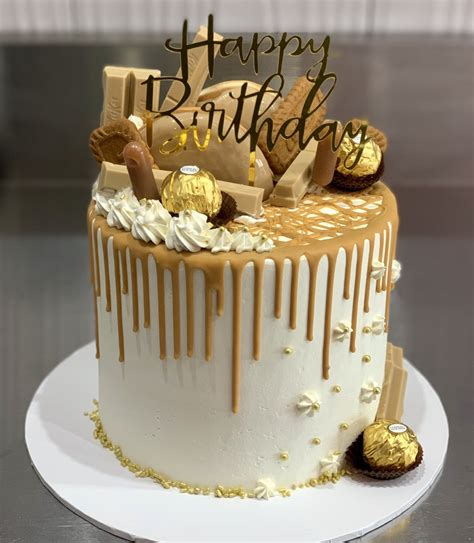 Golden Caramel Drip Cake Sugar Whipped Cakes