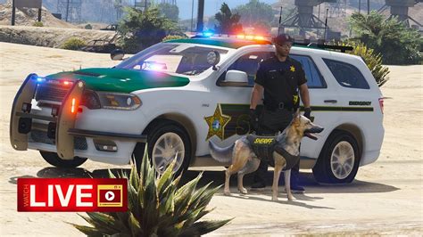 Gta 5 Lspdfr Live Nforce Sheriff Pack K9 Patrol Youtube