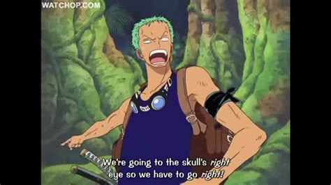 One Piece Funny Scene Luffy And Zoros Sense Of Direction Youtube