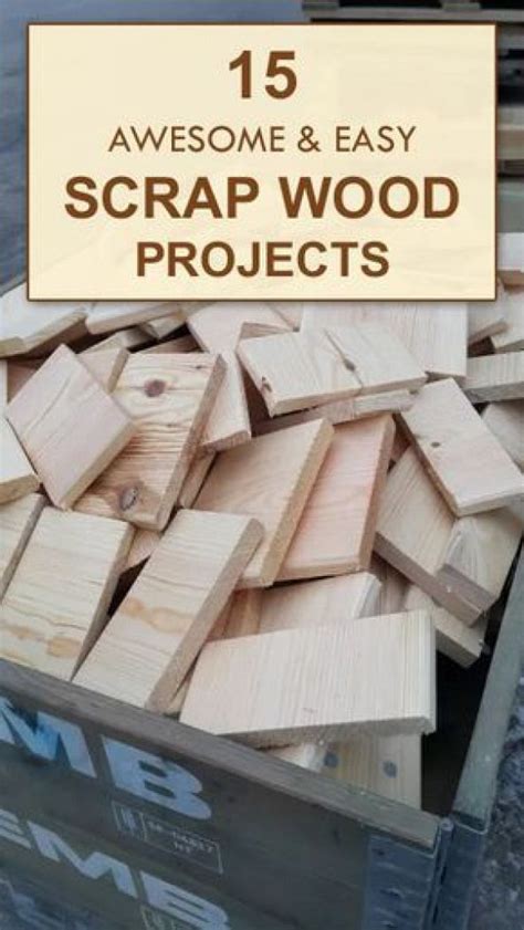 15 AWESOME and EASY Scrap Wood Projects #diywoodwork in 2020 | Wood