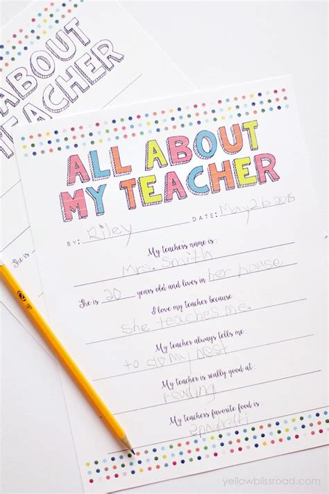 She is honest and works hard at everything, no matter what. Teacher Appreciation Gift Ideas and Free Printables