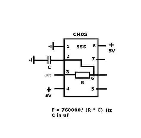 Outputs an oscillating pulse you can either follow the previous schematic or follow the breadboard wiring diagram below. 555 timer internal schematic questions | Physics Forums
