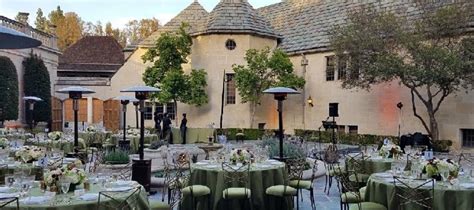 Inner Courtyard At Greystone Mansion And Gardens The Doheny Estate