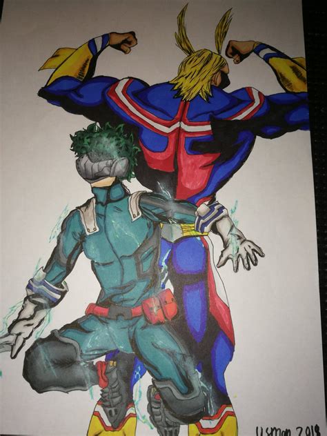 Deku And All Might Fan Art Rbokunoheroacademia