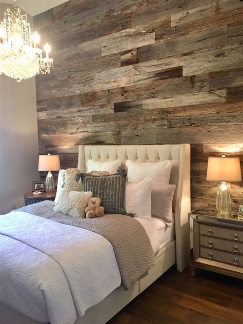 Tobacco Grey Barn Wood Wall Rustic Bedroom Design Remodel Bedroom