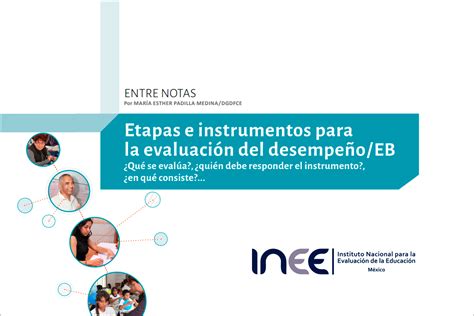 Etapas E Instrumentos Para La Evaluación Del Desempeño Educación