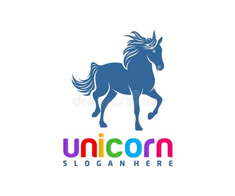 Vector Unicorn Horse Logo Template Stock Illustrations 1515 Vector