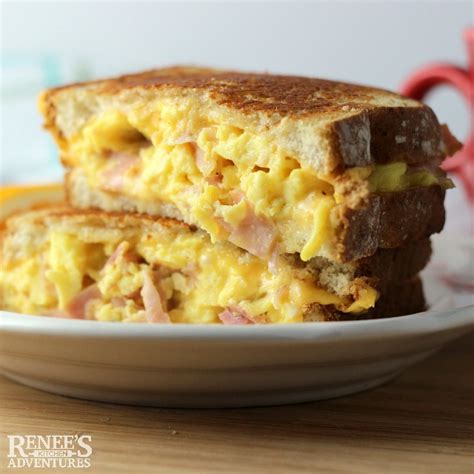 Grilled Ham Egg And Cheese Sandwich Renees Kitchen Adventures