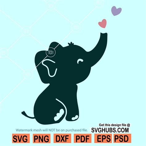Layered Baby Elephant Svg Free Svg Cut Files