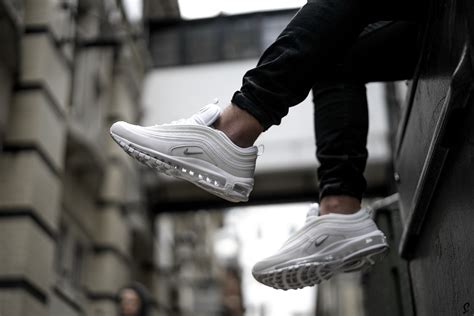 Take An On Foot Look At The Nike Air Max 97 Triple White The Sole