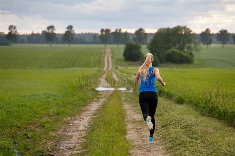 Blonde Running Woman Stock Photos Free Royalty Free Stock