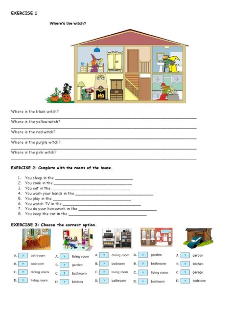 Rooms In The House Worksheet 3