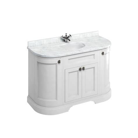 This is why bathroom vanities are highly with various options of designer bathroom vanities available from freestanding bathroom vanity units to modern wall hung vanity units you. Burlington 134 Curved Vanity with Doors, Minerva Worktop ...